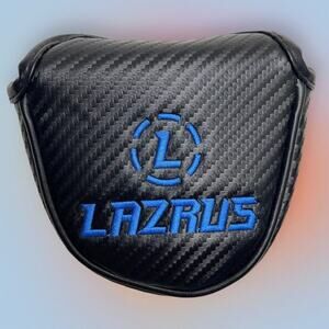 LAZRUS PUTTER HEAD COVER GOLF HEADCOVER BLACK BLUE